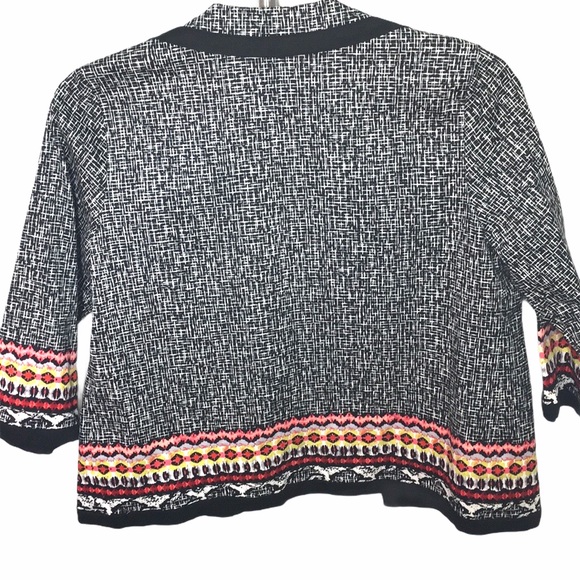 Alfred Dunner Contrast Edge Suit Blazer Jacket - Picture 2 of 6